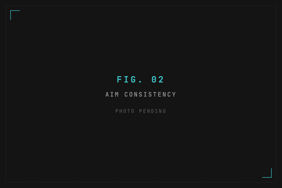 Placeholder for a photograph of the aim-consistency test
