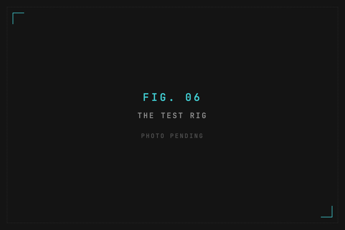 Placeholder for a photograph of the test rig